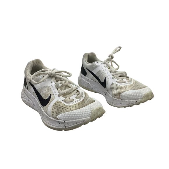 Nike Women's White Black Athletic Sneakers 9.5 Preowned - Picture 1 of 6